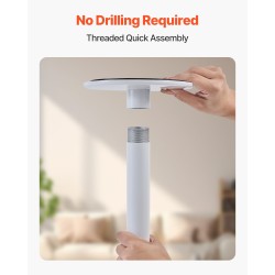 Tukitanko lattiasta kattoon hiiliteräs alumiiniseos säädettävä 214–305 cm 136 kg