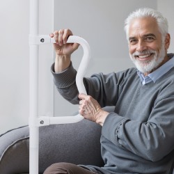 Tukitanko lattiasta kattoon hiiliteräs alumiiniseos säädettävä 214–305 cm 136 kg