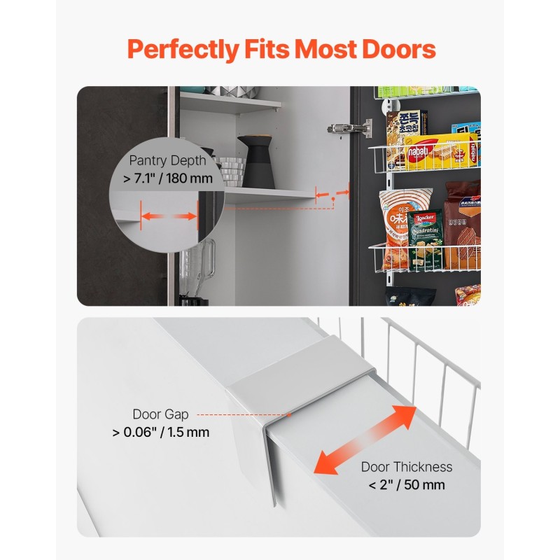 Oven päälle ripustettava säilytyshylly kromattu teräs 9-tasoinen keittiöön