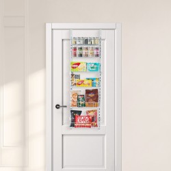 Säilytyshylly oven päälle 6-tasoinen kromipinnoitettu teräs valkoinen keittiöön