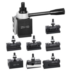 Pikavaihtotyökalupostisarja 8 osainen teräksinen 6 12 tuuman sorveihin