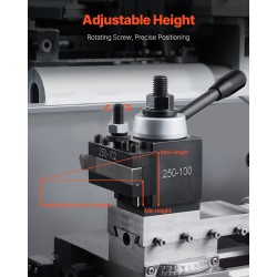 Pikavaihtotyökalupostisarja 8-osainen teräksinen 6–12 tuuman sorveihin