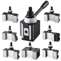 Pikavaihtotyökalupostisarja 8-osainen teräksinen 6–12 tuuman sorveihin