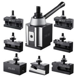 Pikavaihtoinen sorvin työkalupidinsarja kahdeksanosainen teräs 254–381 mm kääntöhalkaisija