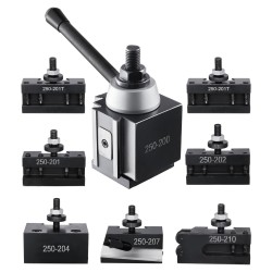 Pikavaihtoinen sorvin työkalupidinsarja kahdeksanosainen teräs 254–381 mm kääntöhalkaisija