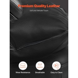 Työtuoli korkeaselkäinen PU-nahkainen säädettävä jalkatuki lannerangan tyyny 181 kg