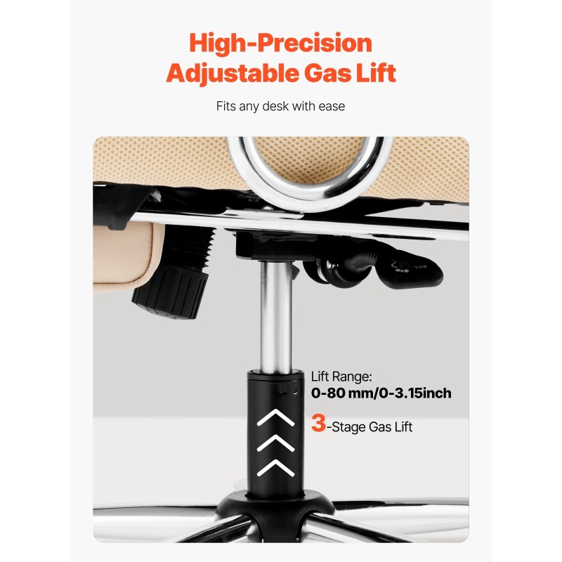 Korkeaselkäinen toimistotuoli keinonahkaverhoilu korkeatiheyksinen vaahtopehmuste säädettävä jalkatuki