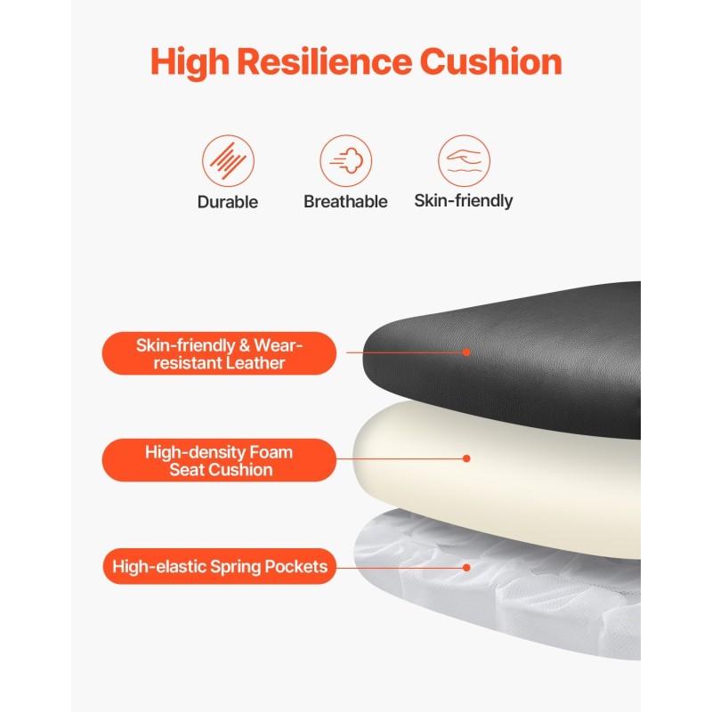 Toimistotuoli korkea selkänoja säädettävä ristiseläntuki keinonahka musta 136 kg kantavuus korkeussäätö