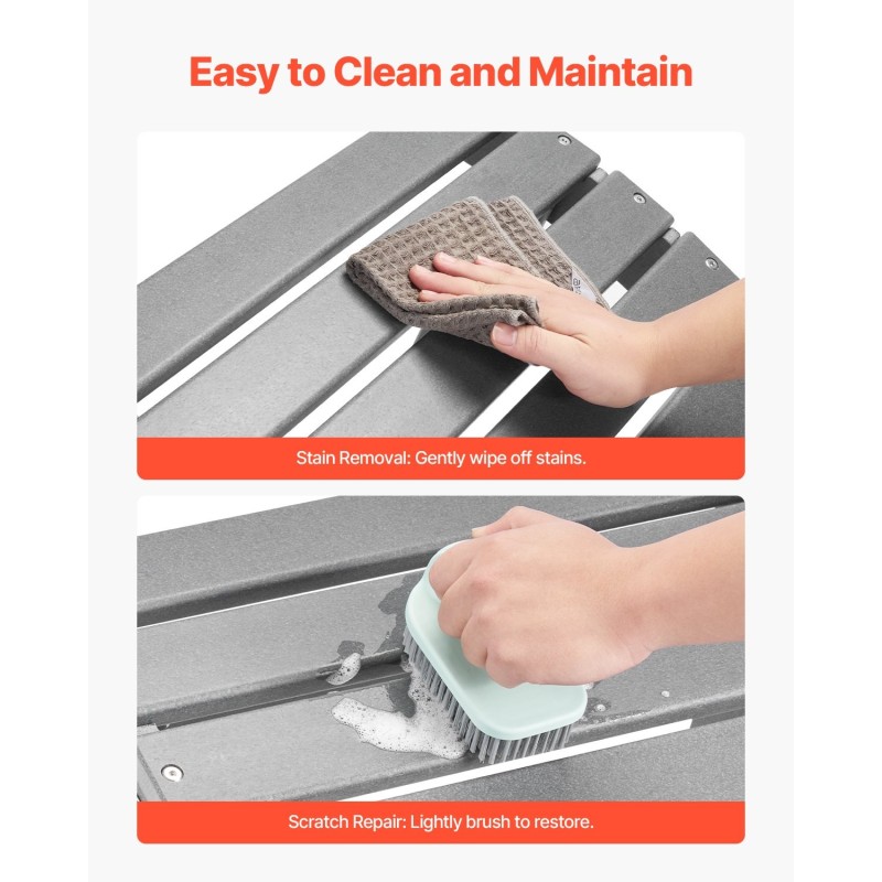 Taitettava jalkarahi korkeatiheyksisestä polyeteenimuovista harmaa 377 mm ulkokäyttöön