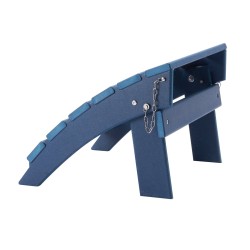 Taitettava Adirondack jalkatuki HDPE muovi sininen korkeus 330 mm