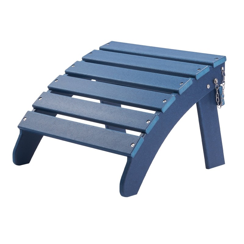 Taitettava Adirondack-jalkatuki HDPE-muovinen ulkokäyttöön sininen 350 mm 2 kpl