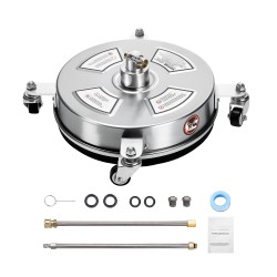 Painepesurin pintapesuri 14 tuuman ruostumaton teräs 4 pyörää betonille terasseille patioille