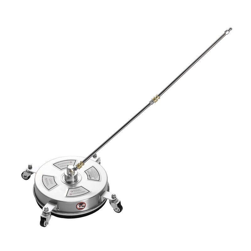 Painepesurin pintapesuri 14 tuuman ruostumaton teräs 4 pyörää betonille terasseille patioille