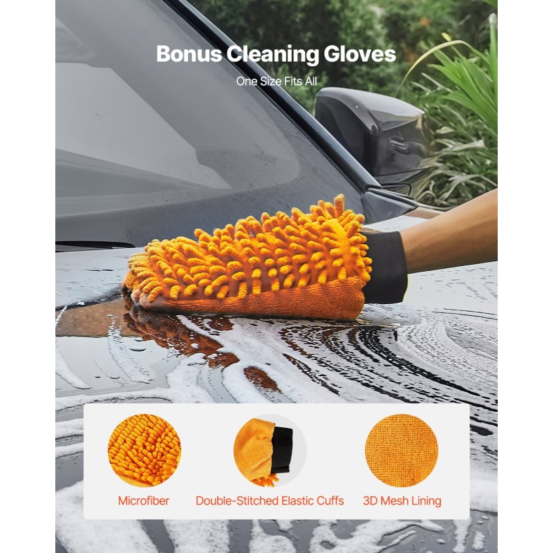 24 tuuman alustanpesuri painepesureille 7 suutinta 2 jatkovartta