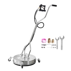 Pintapesuri 21-tuumainen ruostumaton teräs painepesukäyttöön kaksoissuutin neljä pyörää