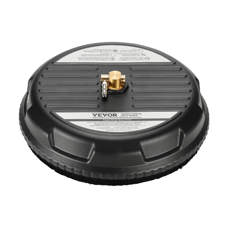 Terassipesuri 15-tuumainen muovinen nelipyöräinen painepesuriin 1/4-pikalukitusliittimelle