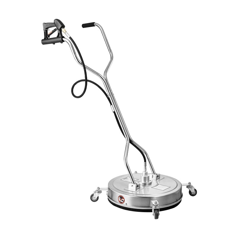 Pintapesuri 22 tuumaa ruostumatonta terästä 2 suutinta 4 pyörää kaksoiskahvalla