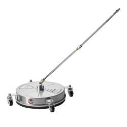 Painepesurin pintapesuri 15 tuumainen ruostumattomasta teräksestä 4 pyörää 2 suutinta betonille ja terasseille