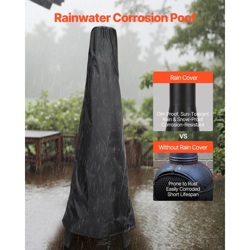 Kartiomainen ulkotulisija teräs 20-tuumainen musta puulle ja grillihiilelle kääntyvällä grilliritilällä