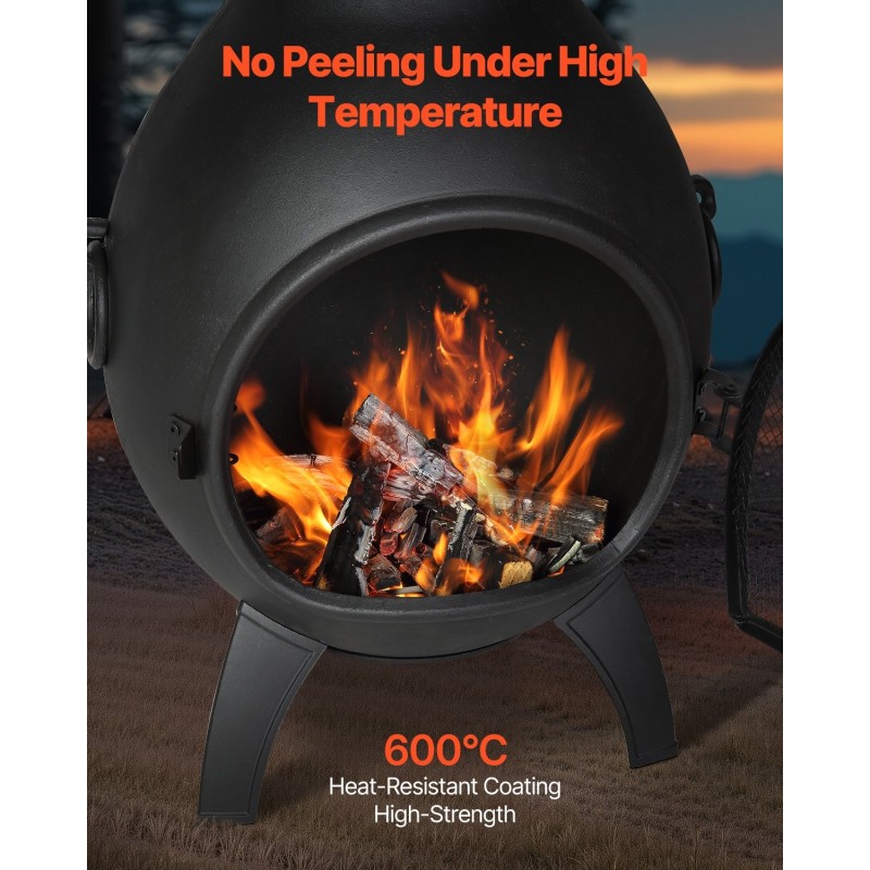 Ulkotulisija pallomainen alumiinirunkoinen 22-tuumainen verkkorakenne kääntyvällä grilliritilällä