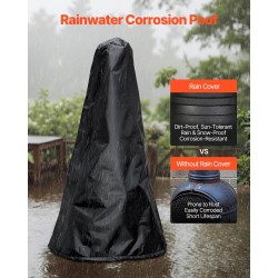 Pallomainen ulkotakka 18-tuumainen alumiininen musta käännettävällä grillillä suojapeitteellä