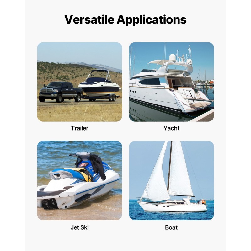 Itsestään kelautuvat räikkäkiristimet teräs ja PP-muovi 5×122 cm 226,8 kg 2-osainen peräkärryihin