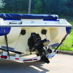 Itsestään kelautuvat räikkäkiristimet teräs ja PP-muovi 5×122 cm 226,8 kg 2-osainen peräkärryihin