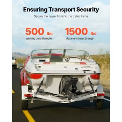 Vedettävät raksihihnat kaksiosainen sarja teräs ja polypropeeni säädettävä 40–61 cm