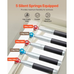 Taitettava pilateslaite kaksoisvastuksella jouset ja köydet enimmäiskuorma 181 kg