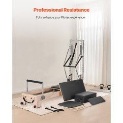 Puinen Pilates-reformerikone kaksinkertaisella vastuksella kotikuntosalille 2430x730x1990 mm