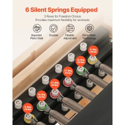 Pilates-reformer puurunkoinen kaksoisvastuksella koti- ja studiokäyttöön reformer-laatikko hyppylauta