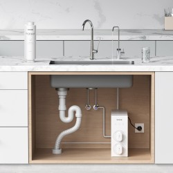 6-kerroksinen yhdistelmäsuodatin hanan alle asennettava luonnollisella aktiivihiilellä ja tarkkuus-PP-kalvoilla 12 kuukauden