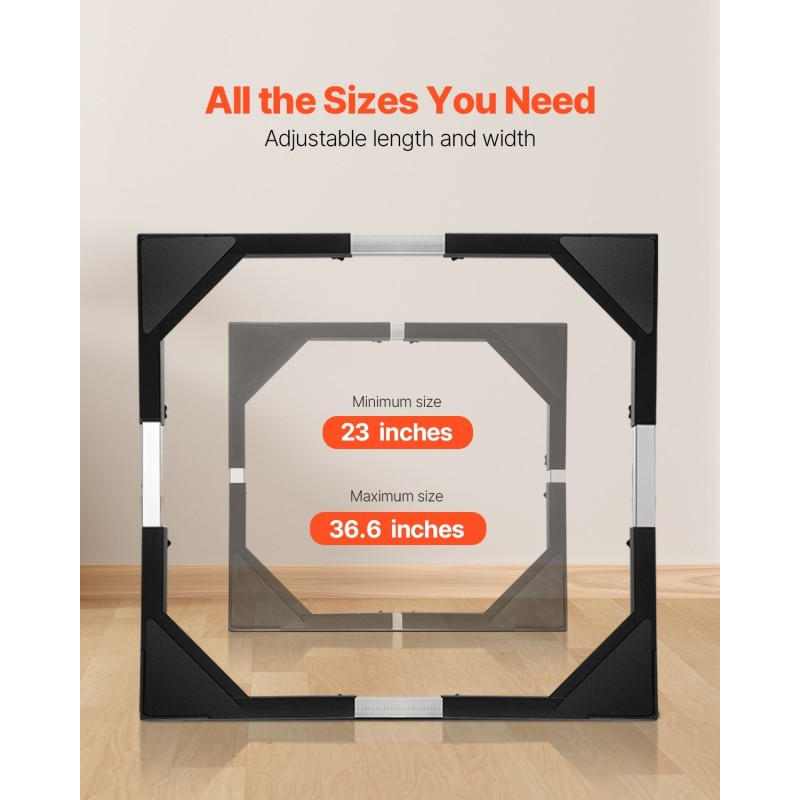 Säädettävä kodinkonesteline ruostumatonta terästä 544 kg kantavuus 8 kääntyvää pyörää 4 jarrulla