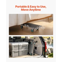 Huonekalukärry kaksi kappaletta 250 kg kantavuudella neljä pyörää joista kaksi jarrulla