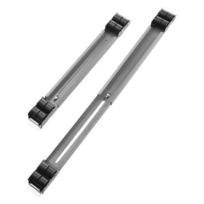 Säädettävä rullateline hiiliteräsrungolla 17.5–27.6 tuumaa 149.7 kg kantavuus 16 pyörää pesukoneille