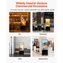 Digitaalinen mainoskioski 55 tuumaa 4K LCD kosketusnäyttö sisäkäyttöön Android 11