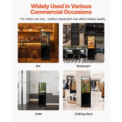 Digitaalinen mainoskioski 43-tuumainen 2K LCD-näyttö IR-monikosketus Android 11 pyörillä