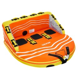 Vedettävä vesirengas veneeseen nailonkankaalla PVC-sisäosalla 3 henkilölle 510 paunaa 2 vetopistettä