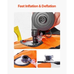 Vedettävä vesilelu 1–4 henkilölle nailonpäällisellä PVC-sisärakenteella