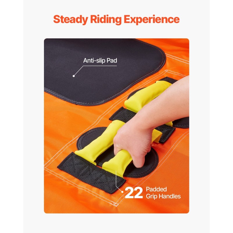 Vedettävä vesilelu 1–4 henkilölle nailonpäällisellä PVC-sisärakenteella