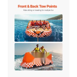 Vedettävä vesilelu 1–4 henkilölle nailonpäällisellä PVC-sisärakenteella