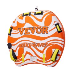 Vedettävä vesirengas 1 2 hengelle PVC sisärengas nylonpäällinen pehmustetut kahvat D muotoinen profiili