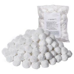 Suodatinpallot 100 polyesterikuitua 50 mm pesupussilla uima altaisiin akvaarioihin