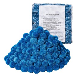 Suodatinpallot 100 prosenttista sinistä polyesterikuitua halkaisija 50 mm 1 42 kg uima altaalle ja akvaarioille