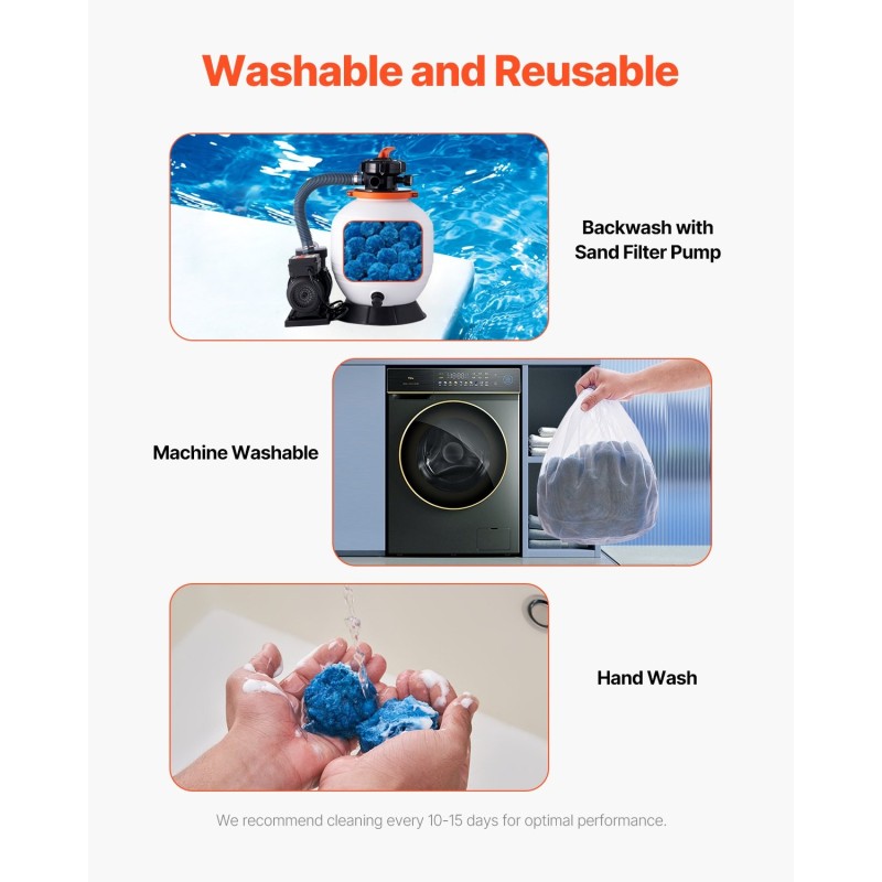 Suodatinpallot 100% polyesterikuitu sininen 50 mm 0,7 kg hiekkasuodattimeen