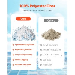 Altaan suodatinpallot 100 prosenttia polyesterikuitua 50 mm hiekkasuodattimiin pesupussilla