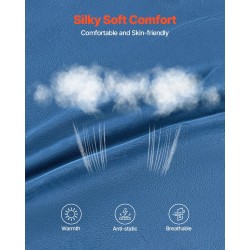 Säkkituoli hollantilaisesta sametista sininen korkeatiheyksinen vaahto aikuisille irrotettava ja pestävä päällinen