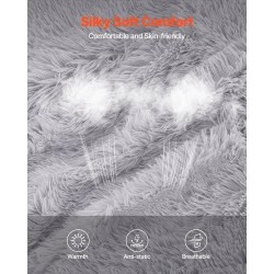 Muunnettava säkkituoli lepotuoli patja pehmeä pörröinen irrotettava pestävä päällinen harmaa