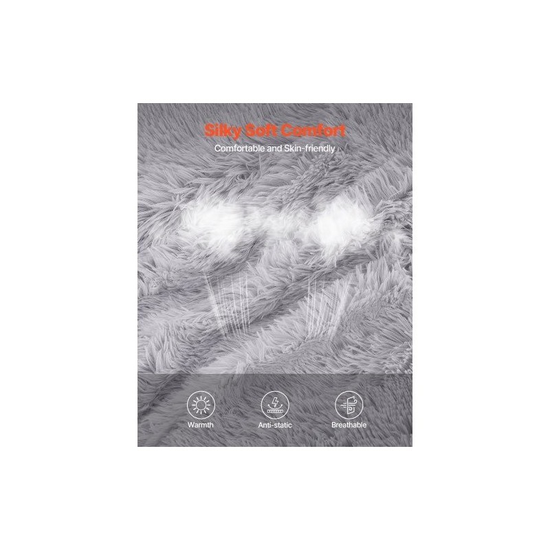 Muunnettava säkkituoli lepotuoli patja pehmeä pörröinen irrotettava pestävä päällinen harmaa