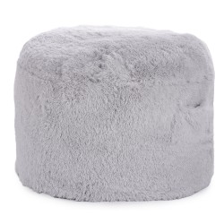 Muuntautuva säkkituoluvuode plyyssipäällisellä vaahtotäytteellä irrotettavalla pestävällä päällisellä harmaa